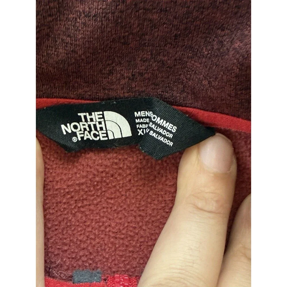 The North Face Men’s Red Half Zip Pullover Sweater XL